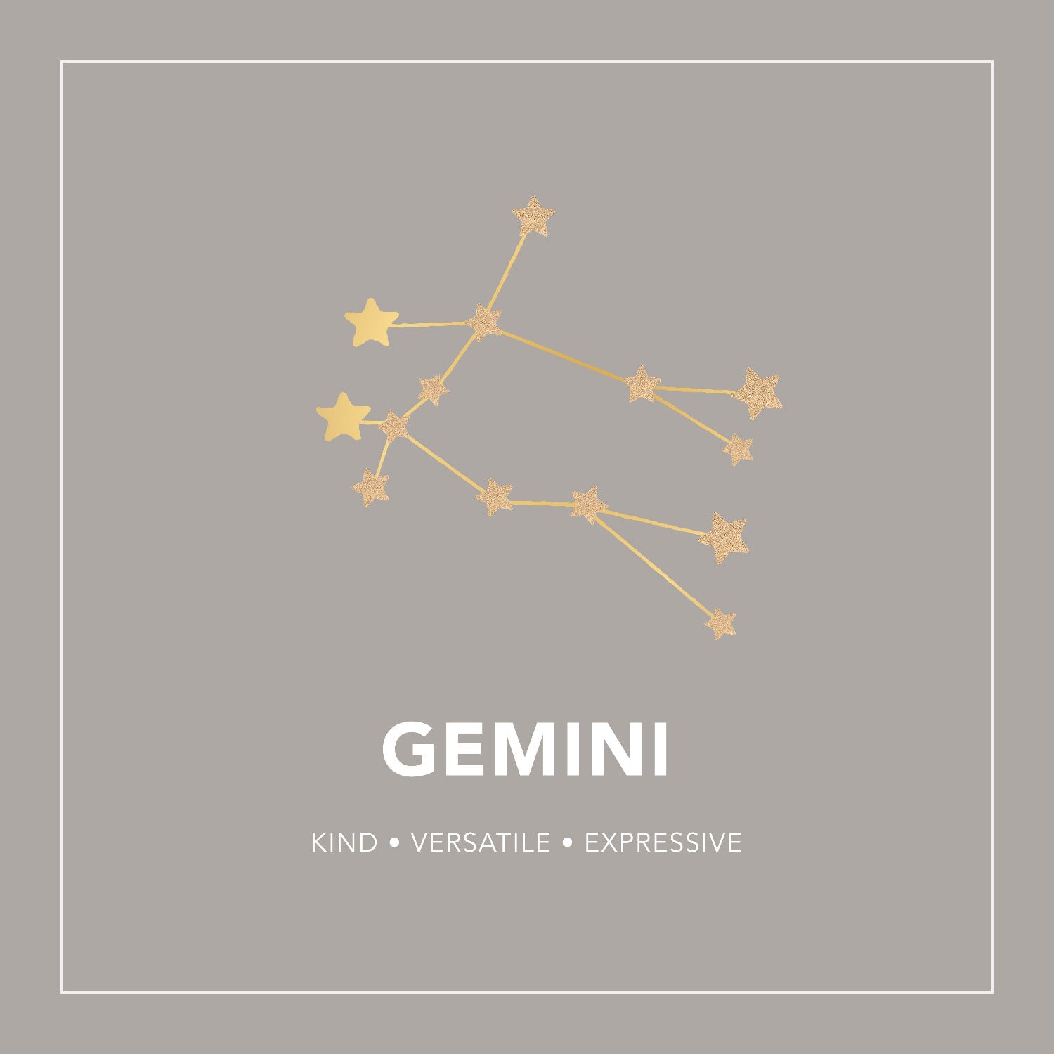 Gemini Zodiac Constellation Earrings