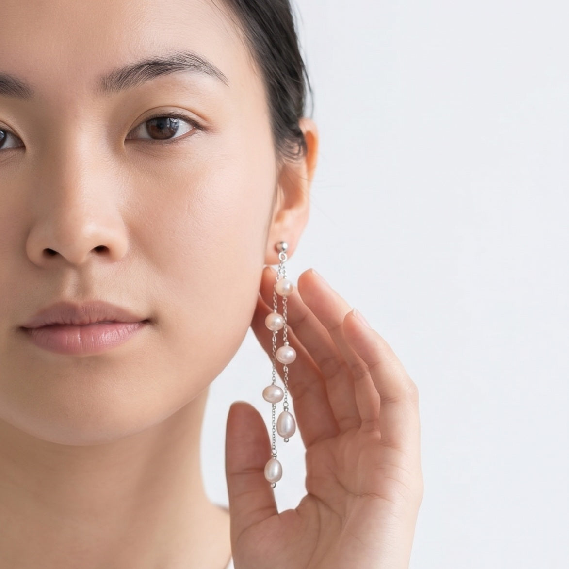 Timeless Pearl Double Drop Earrings