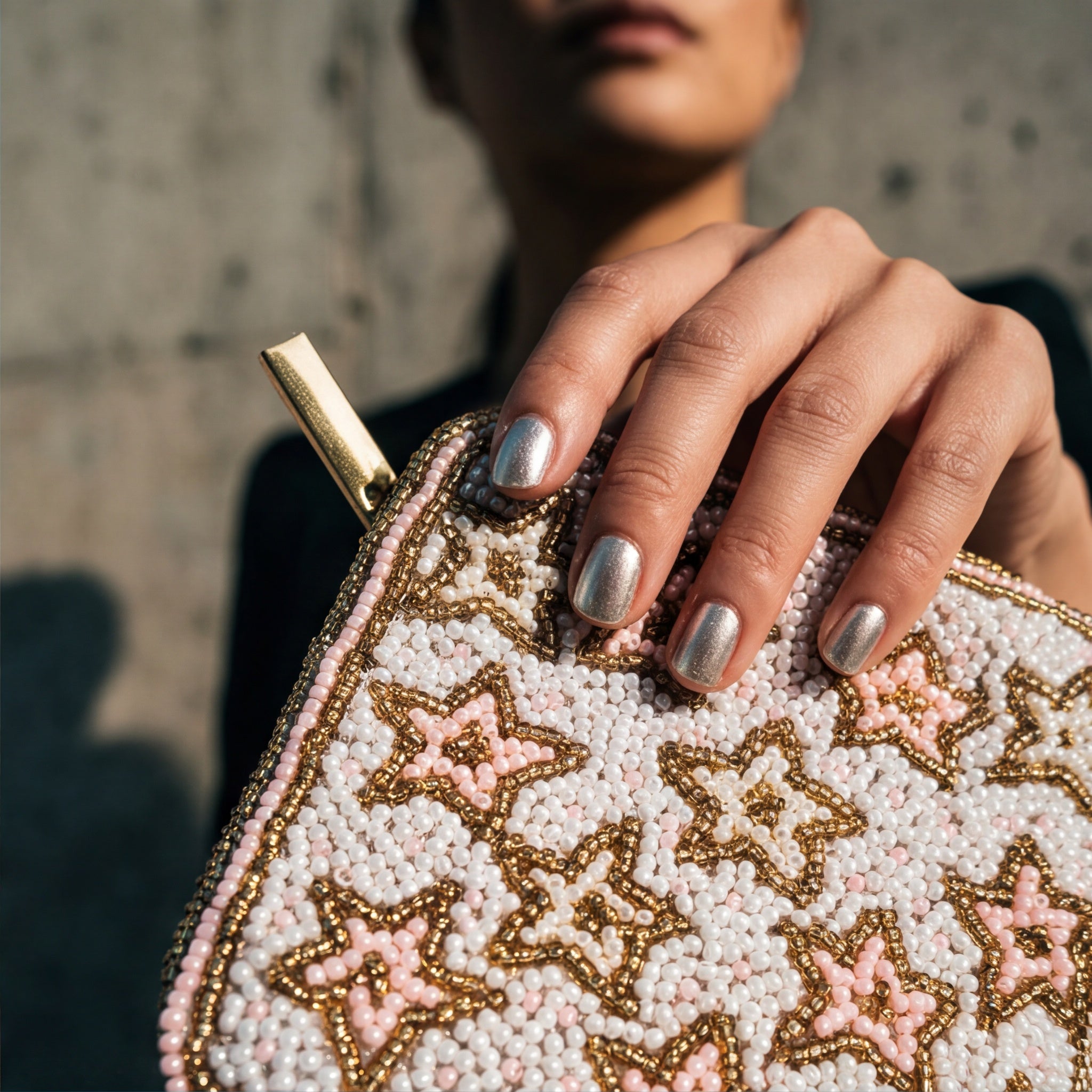 Star Beaded Coin Purse