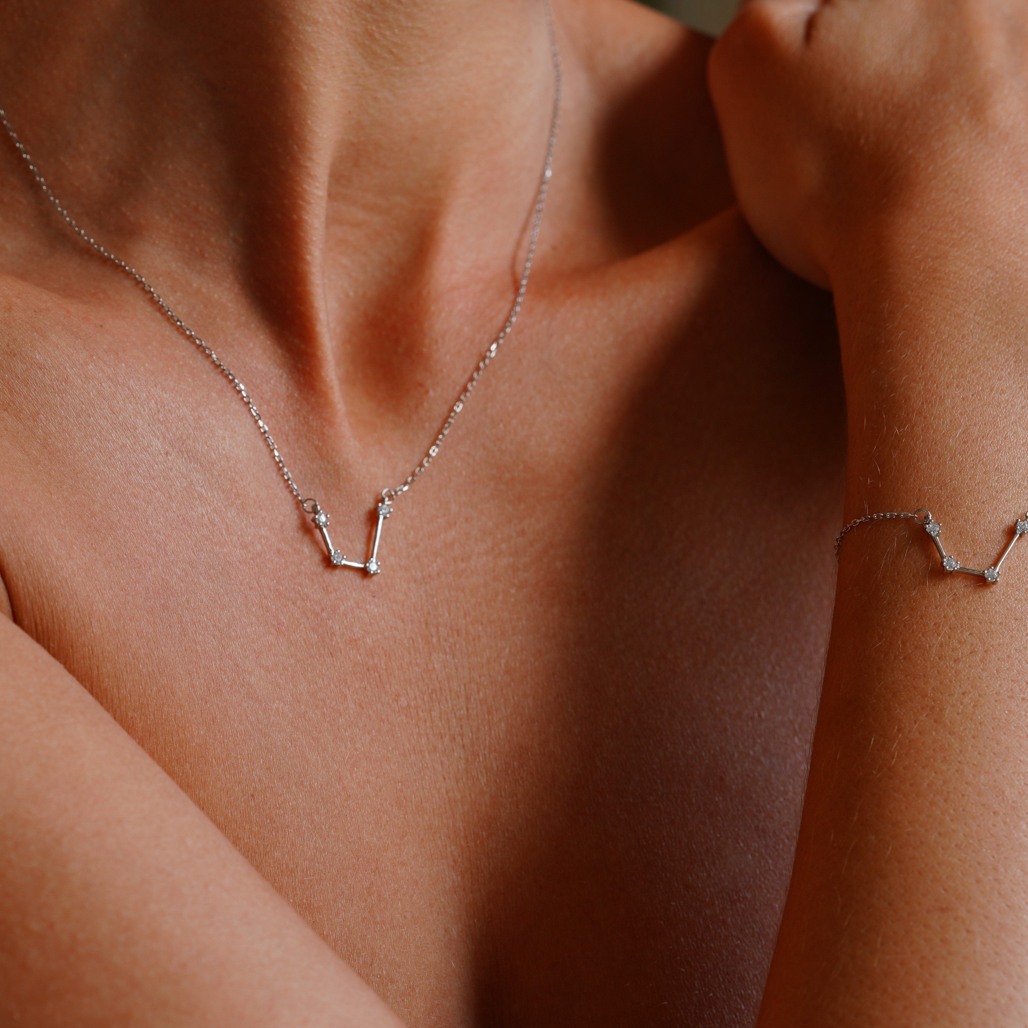 Aquarius Zodiac Constellation Necklace