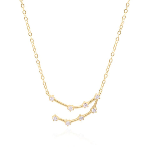 Capricorn constellation on sale necklace gold