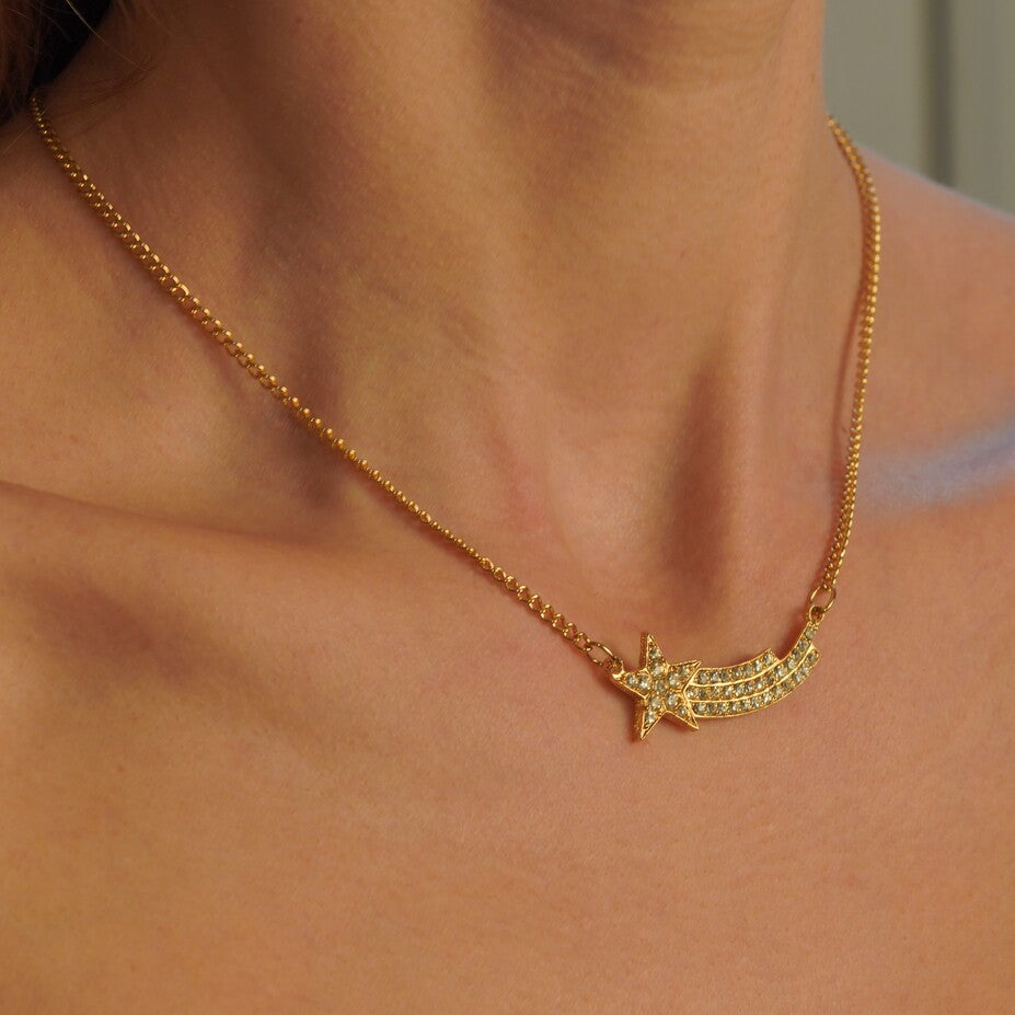 Vintage Shooting Star Necklace