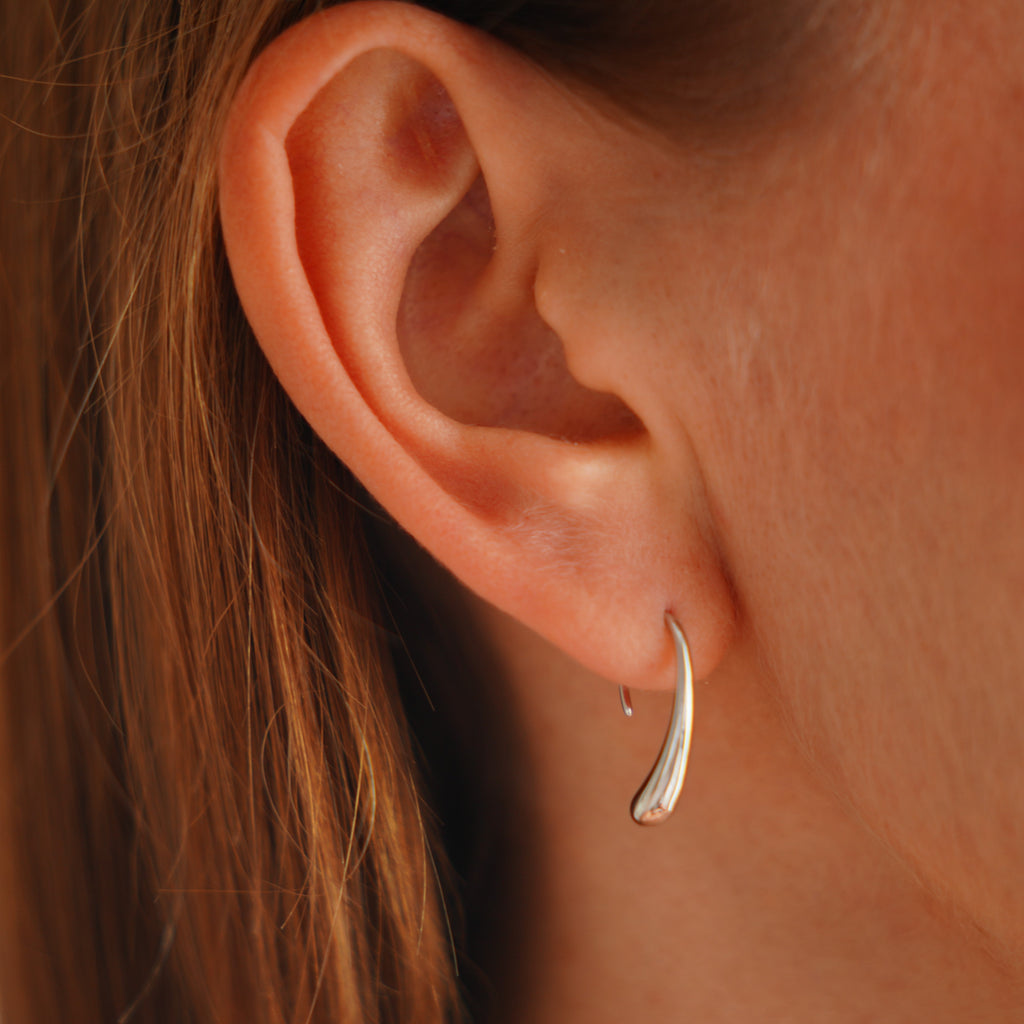 Blue water drop earrings by Streethopper | The Secret Label