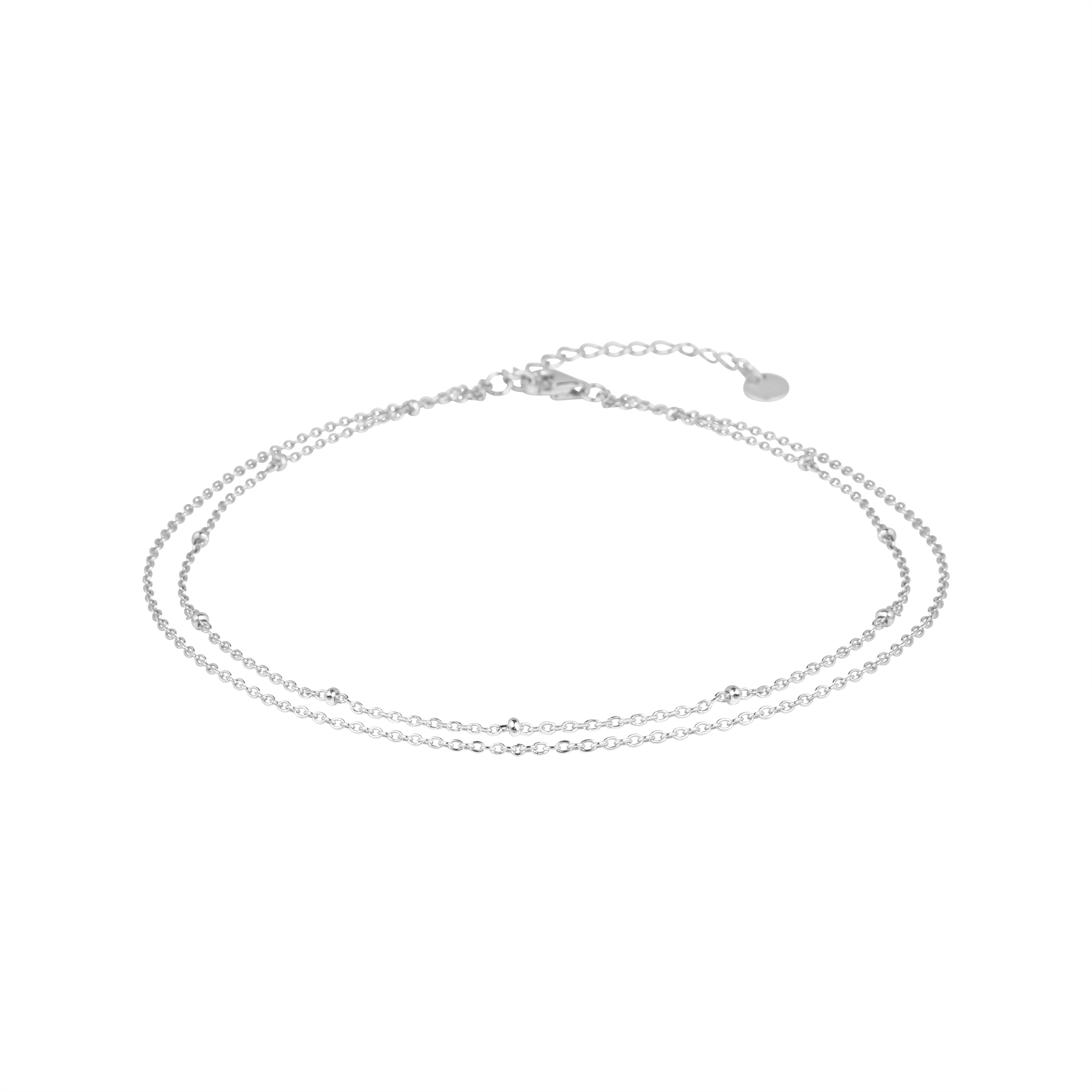 Satellite Double Chain Anklet
