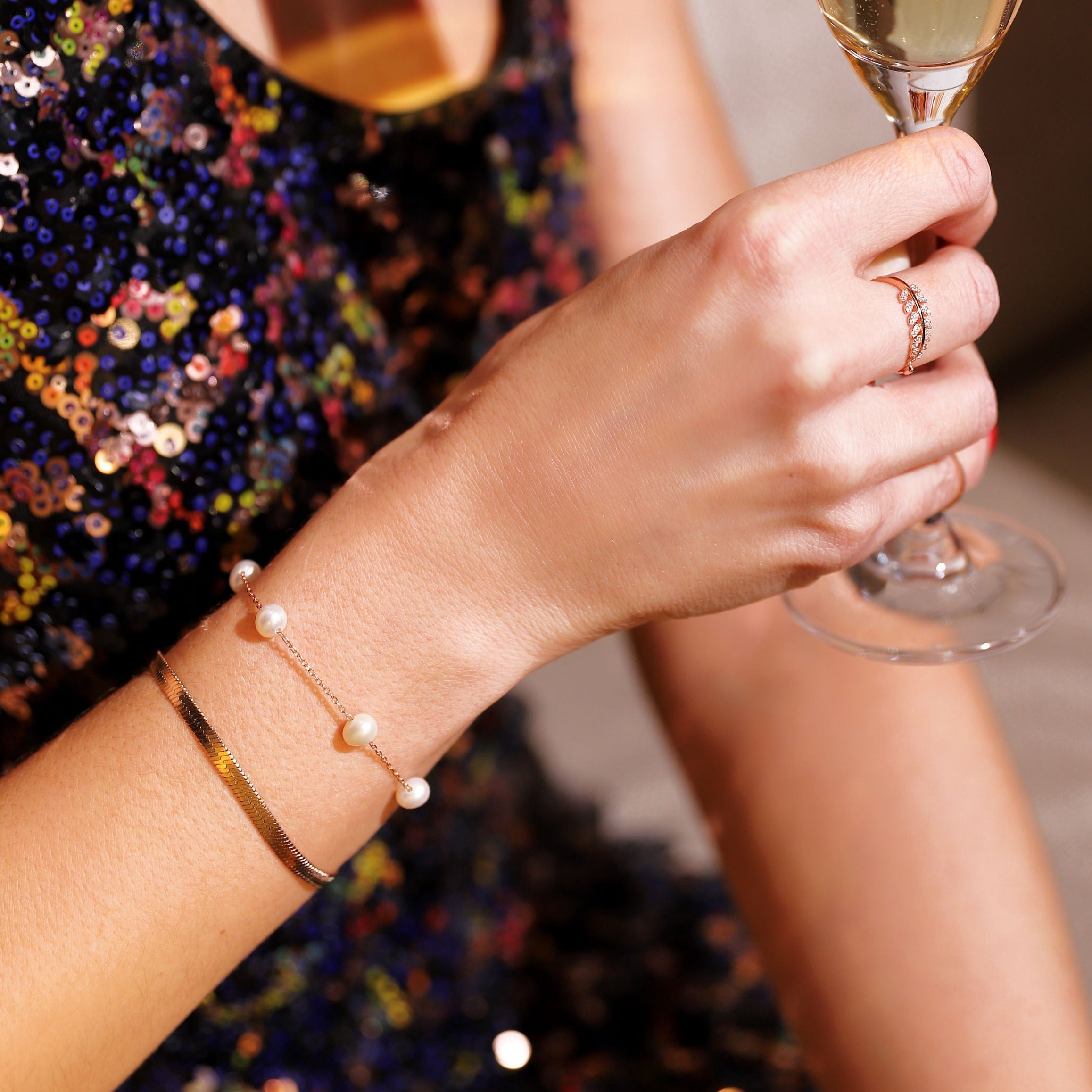 Pearl Satellite Bracelet