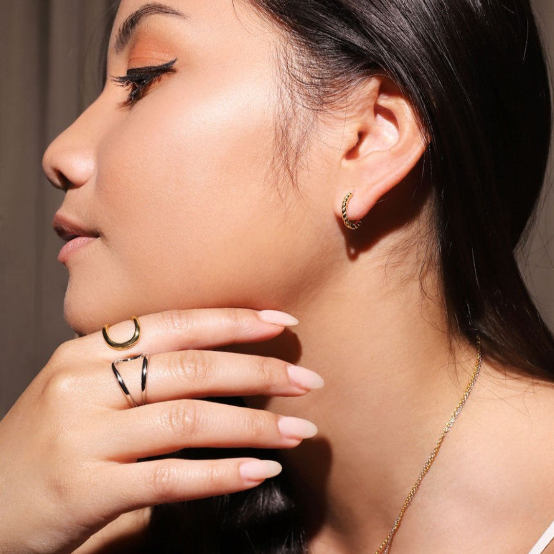 Twist Hoop Earrings