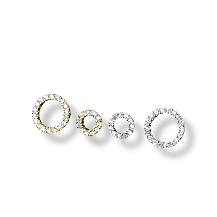 Irregular Halo Earrings