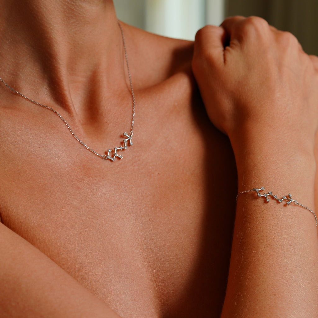 Scorpio Zodiac Constellation Necklace Gold Trip - Main Image