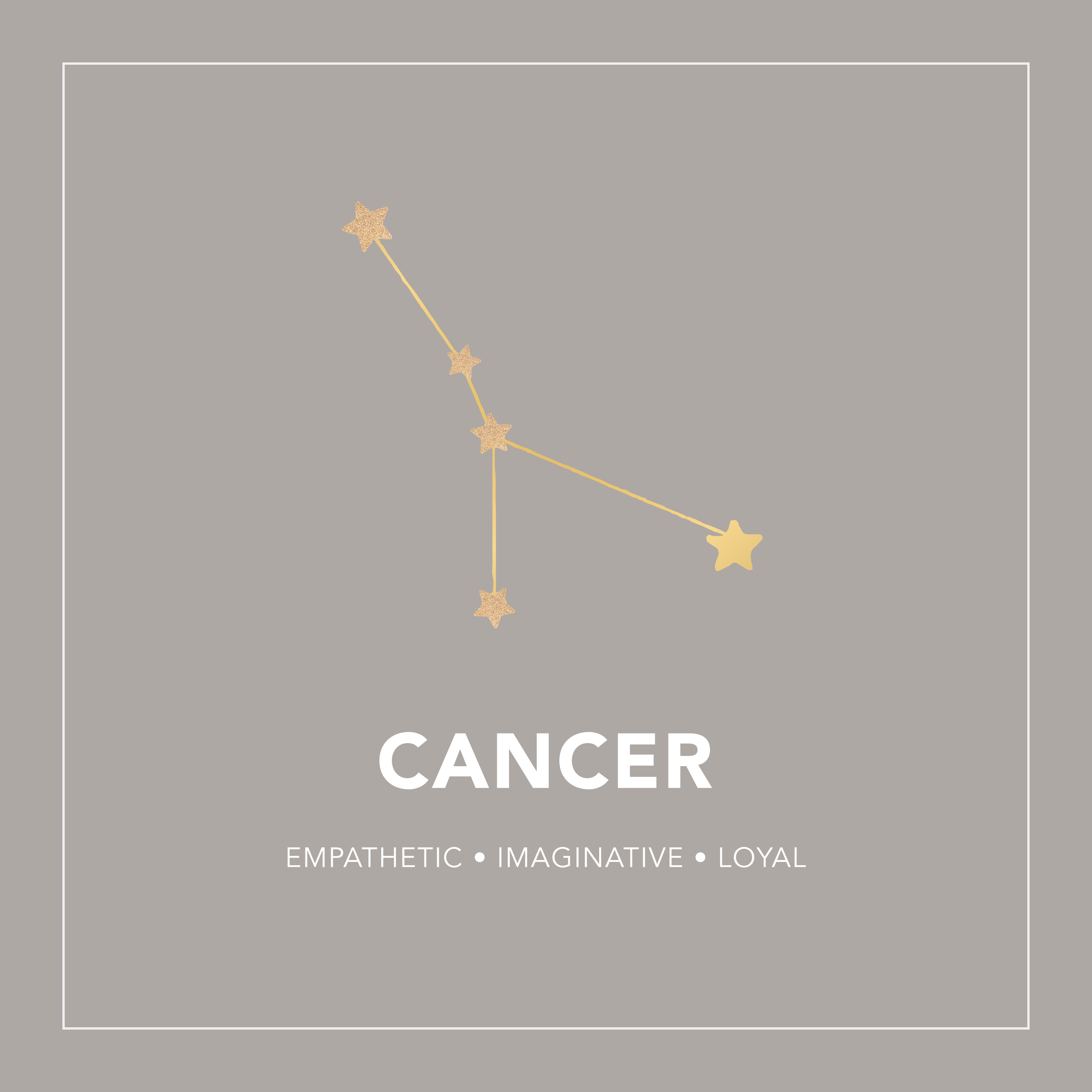 Cancer Zodiac Constellation Bracelet