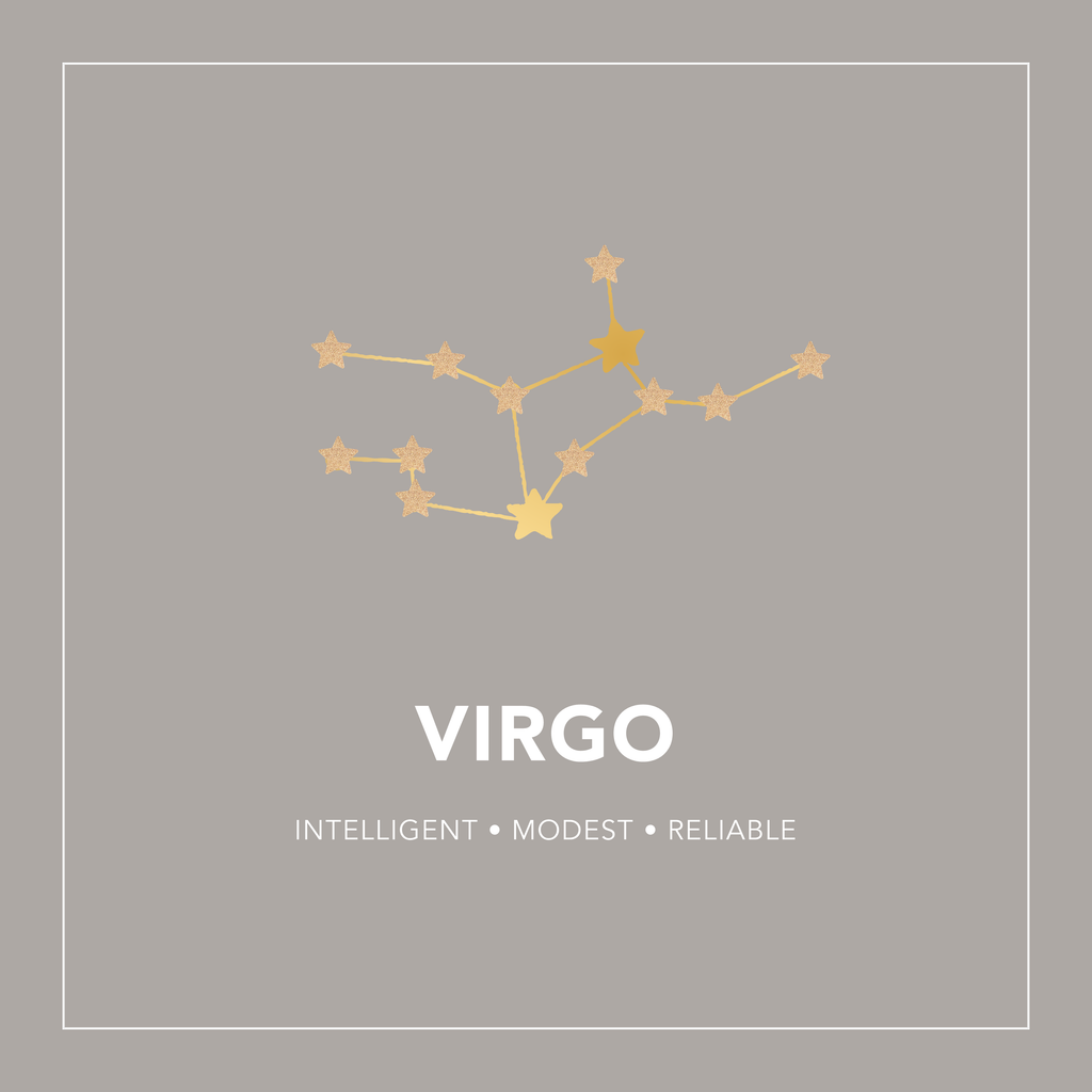 Virgo Zodiac Constellation Necklace