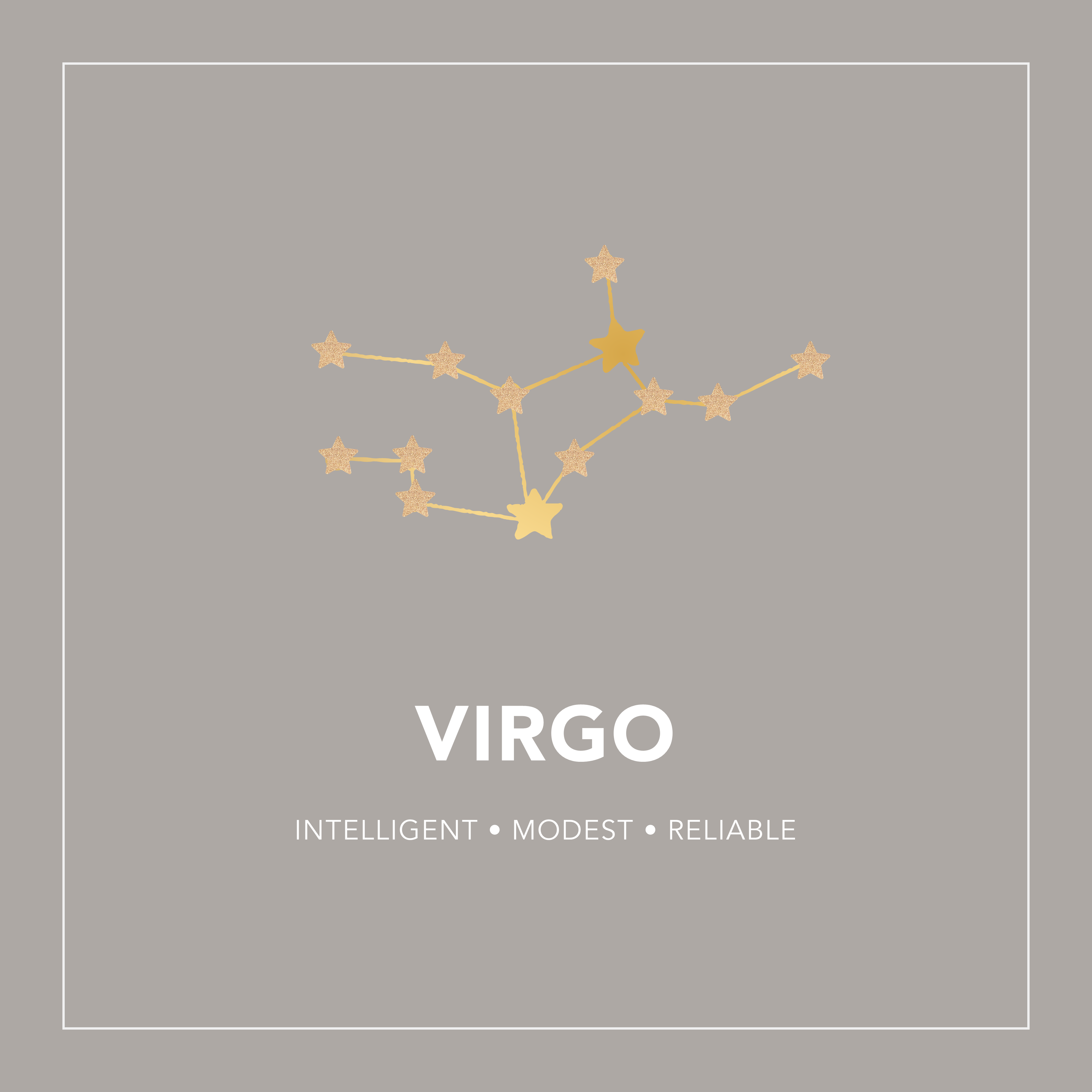 Virgo Zodiac Constellation Earrings