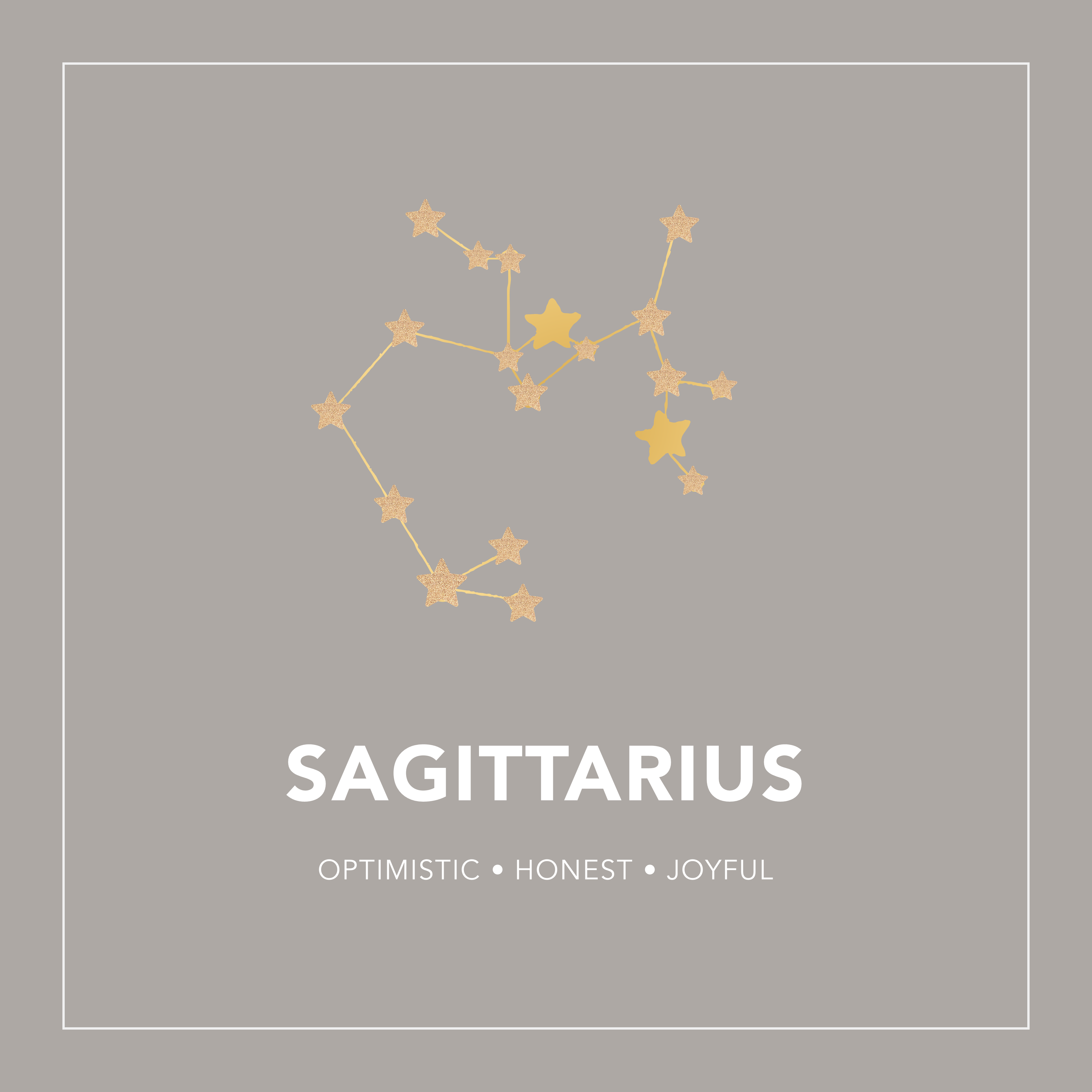 Sagittarius Zodiac Constellation Necklace