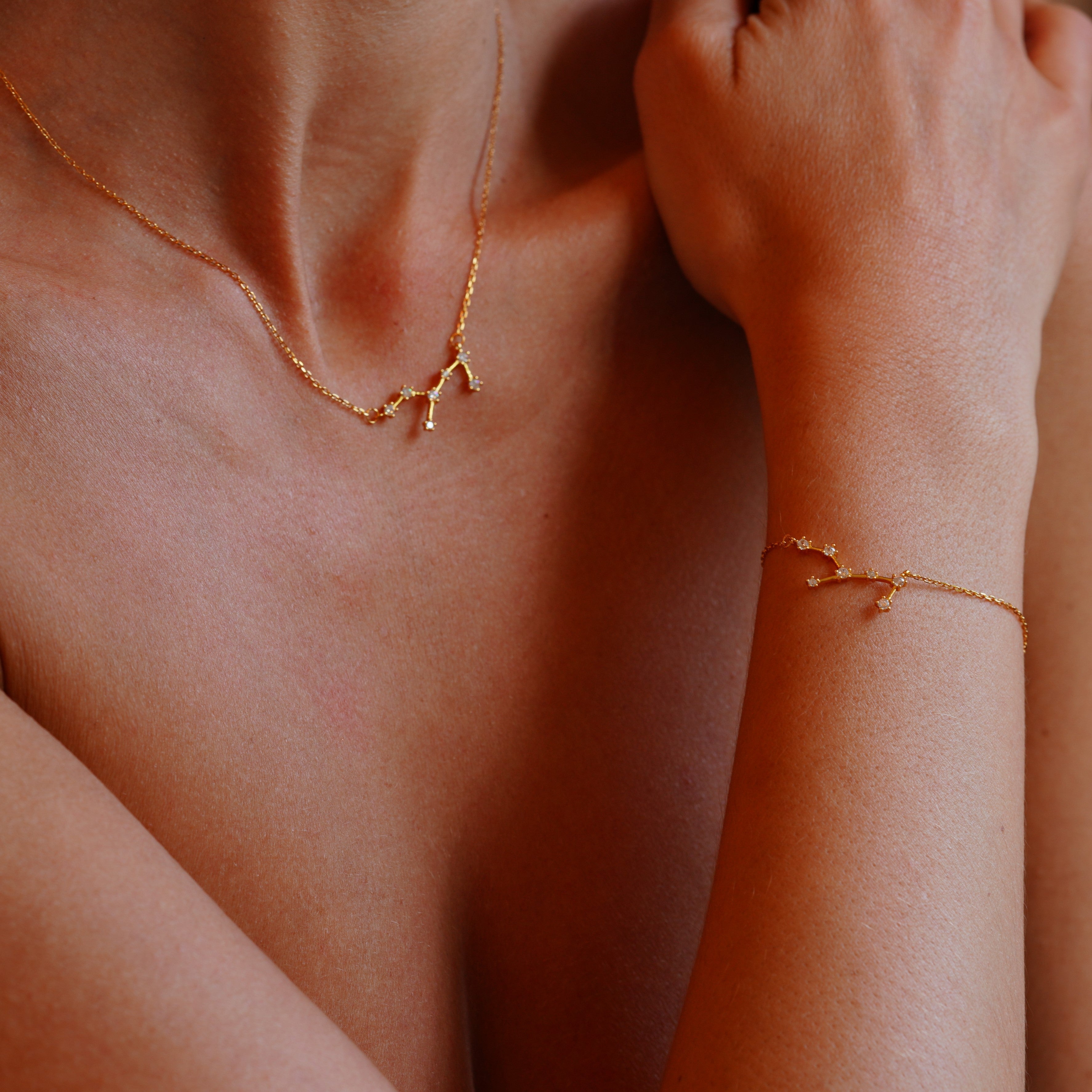 Virgo Zodiac Constellation Necklace