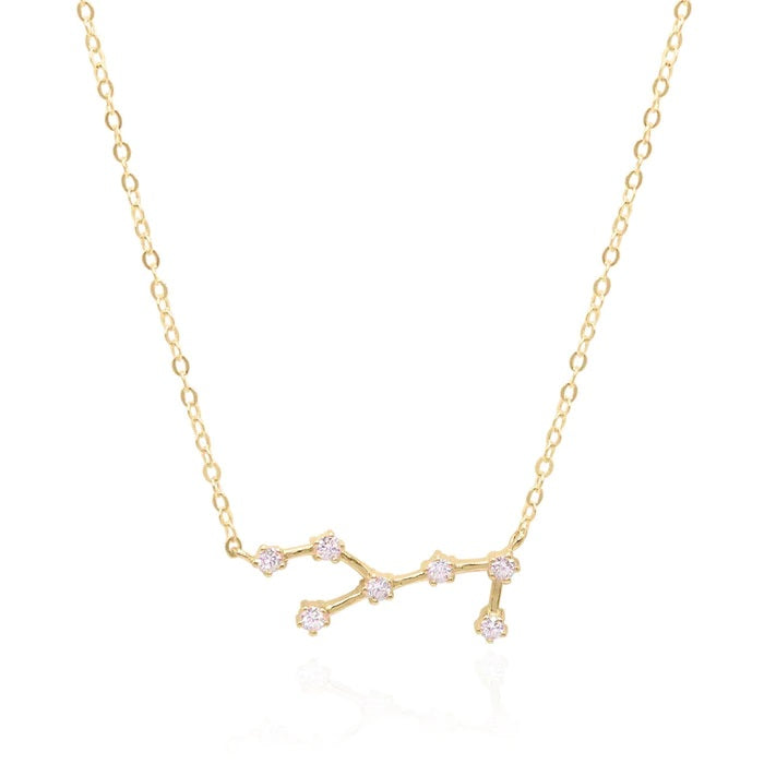 Virgo Zodiac Constellation Necklace