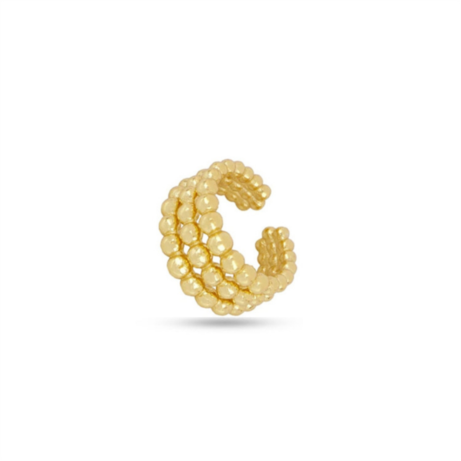 Triple Layer Beaded Ear Cuff