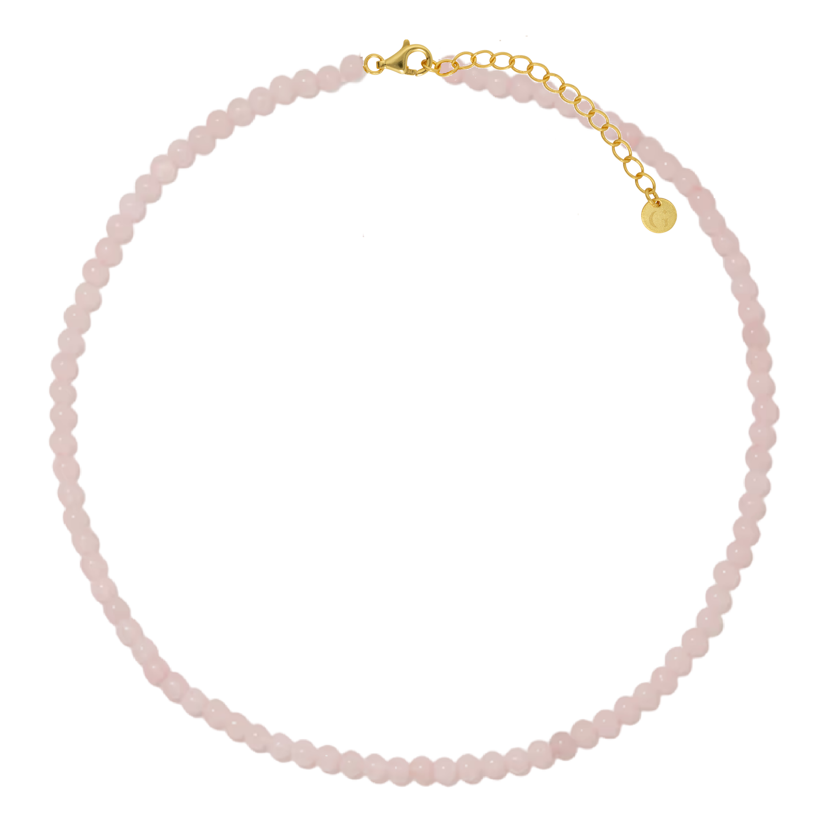 Rose Quartz Beaded Necklace